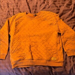 Eddie Bauer Men's Quilted Crewneck Sweater - Rust